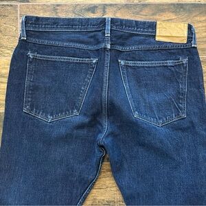Wallace & Barnes Men’s 35W L32 Japanese  Selvedge Denim Blue Jeans - Made In USA
